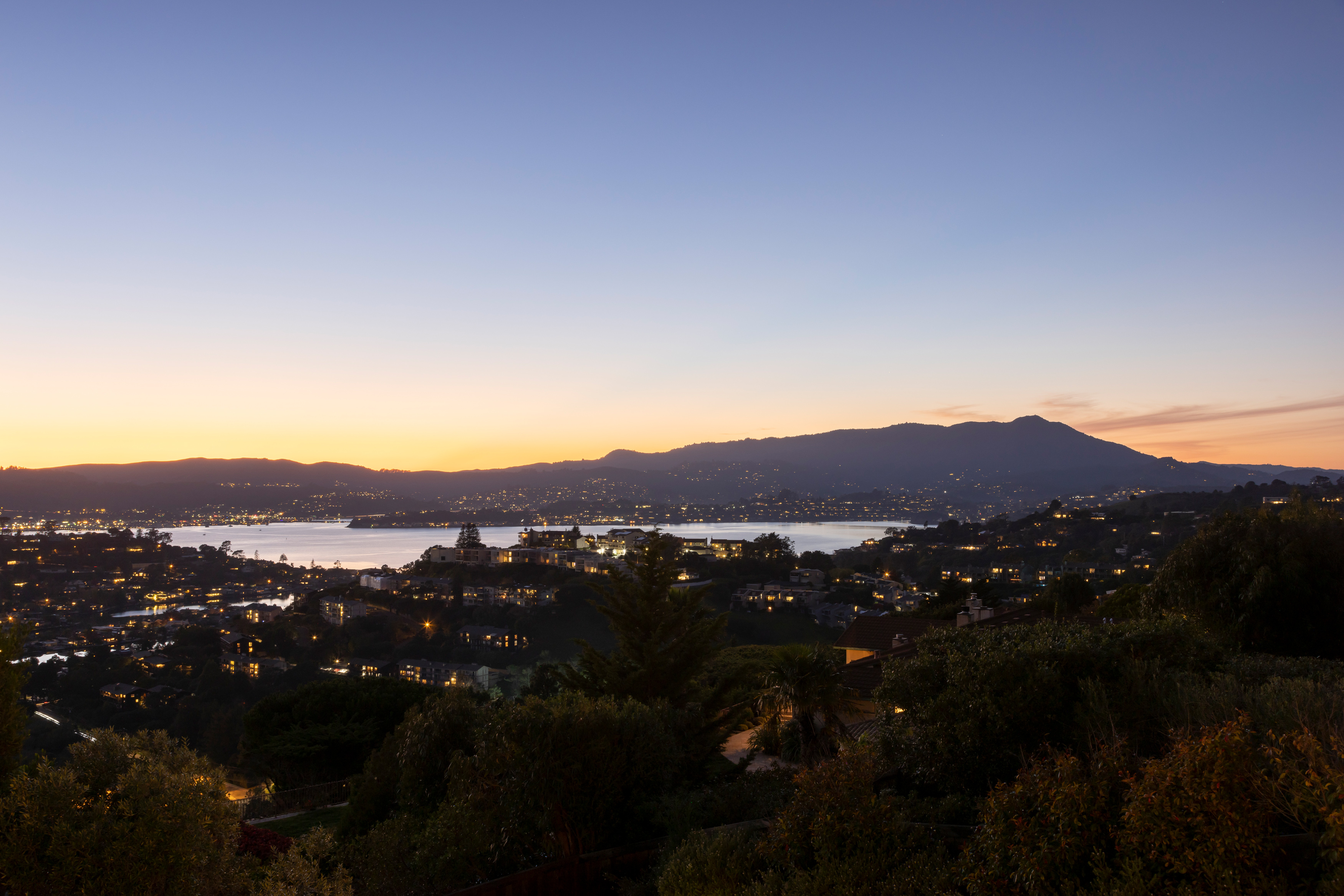 Sunset view of Mt. Tamalpais